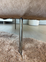 Molteni & C - Sessel Fauteuil Gio Ponti Stoff Wien Cipria Braun Füße Schwarzchrom - 9