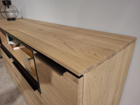 Decker - Sideboard Solantis Asteiche Bianco Geölt Massiv mit LED-Beleuchtung - 3