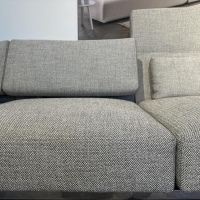 Brühl - Polstergruppe Roro Stoff 4459 90 Grün Grau Gestell Metall Verchromt Glänzend Mit Höhenverstellbaren Füßen - 2