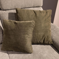 Hukla - Ecksofa 4700 Stoff Rob Lind 533004 Grün Metallfuß Schwarz Inklusive Kissen Und Matratze - 8