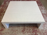 Zanotta - Couchtisch Quaderna 656 Digitaldruck Kariert Sperrholz Kunststofflaminat Weiß - 5