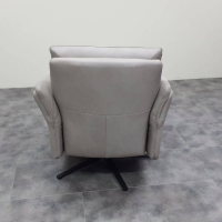 Mondo - Relaxsessel Basic 7076 25 L44 Leder 22 Softnappa Asche Grau Gestell Sternfuß Anthrazit - 3