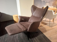 Comfort Republic - Relaxsessel Clemens Leder Relax 123 Espresso Braun mit Verstellfunktion - 2