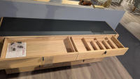 Voglauer - Sideboard V-Aura Eiche Geölt Akzent Lärche Schwarz mit LED-Beleuchtung - 8
