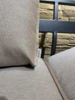 Weishäupl - Liegenelement Minu Stoff Panama Lino Beige Braun Aluminium Pulverbeschichtet - 7