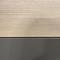 Anrei - Highboard Puro Wave W40 Massivholz Eiche Absetzung MDF Steingrau Lackiert - 7