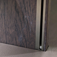 Molteni & C - Wandelement 505 Eiche Grau Lack Anthrazit Ecoskin Grau - 2