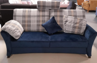 Schröno - Garnitur KS 9720-1 Sydney Stoff 657577 Fuß Buche Maronfarbig 2 Sofas - 3