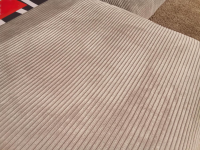 Raum.Freunde - Ecksofa Juni Stoff 6 Cord Stone Grau Füße Kunststoffgleiter Schwarz - 3