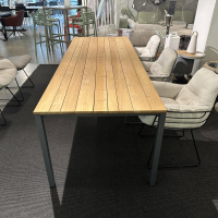 Janua - Outdoortisch S600 Platte Akazie Gestell Schiefergrau Schwarz Pulverbeschichtet - 6