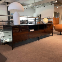 B&B Italia - Sideboard Eucalipto Front Eukalyptus Glänzend Acrylharzbezug Schwarz - 10