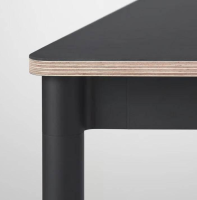 Muuto - Esstisch Base Rechteckig Holz Black Nanolaminate Plywood Black - 2