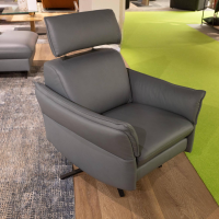 Comfortmaster - Garnitur 1267 Spektra 7267 Elektro CM Sea Leder 24 Longlife Sea Grau Blau Kufe Metall Anthrazit - 5