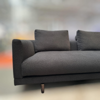 Bielefelder Werkstätten - Sofa Long Island Stoff Rhett BW1790-191 Anthrazit Fuß Esche Braun - 10