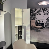 MDF Italia - Regal Inmotion Lack Weiß X042 Holz Natur Grau - 4