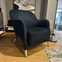 Molteni & C - Sessel Gio Ponti D 151 4 Bezug Stoff Wonder WG488 Blue Petrol Blau Korpus Amerikanisch Nussbaum - 3