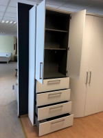 Nolte - Eckschrank Horizont 10 Polarweiß Innen Leinenoptik - 5
