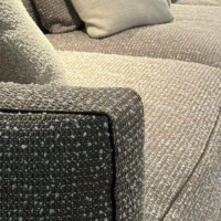 Flexform - Ecksofa Harper Stoff Extra Elba 381 Beige Weiß Füße Metall Schwarz Pulverbeschichtet - 4