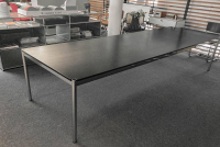 USM Haller - Besprechungstisch Platte Eiche Furniert Schwarz Gestell Chrom - 7