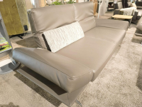 Koinor - Polstergarnitur Wesley Leder X Happy Oak Beige Gestell Metallkufe Nickel Schwarz Satiniert Inklusive Kissen - 3