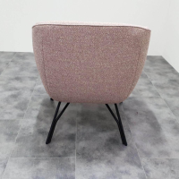 himolla - Sessel 7190 31K11 Stoff 24 Crumble Crocus Rosa Melliert Gestell Metall Anthrazit Pulverbeschichtet Inkl. Kissen - 3