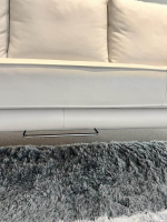 Walter Knoll - Sofa Living Platform 400 30 FLFR Leder Cashmere 1344 Hellgrau Gestell Hochglanz Verchromt - 3