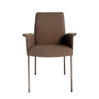 Christine Kröncke - 6er-Set Stuhl Jaro Stoff Mateo 021 Roccia Braun Gestell Vierfuß Metall Rauch Matt Braun Pulverbeschichtet - 9