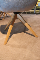 Venjakob - Stuhl Marleen Stoff Frankfurt Grau Gestell Wildeiche Geölt - 3