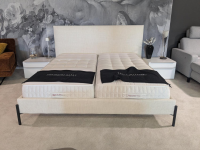 Treca Interiors - Boxspringbett Victoire Stoff Hanoi Panna Cotta Beige mit 2 Matratzen - 7