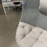 DEDON - Outdoor Hochlehnsessel Mbrace Alu Dedon Geflecht Baltic Gestell Aluminium Nori Mit Sitz- und Nackenkissen Cat. A NaturaKissen - 7