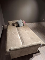 Restyl - Sofa Ambra LS24 Capaz Stoff 2-7066 Silber Grau Metallfuß Schwarz - 4