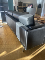 Leolux - Sofa Bellice 679 Leder Senso Schwarz Füße Sobrio Aluminium - 2