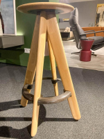 Tom Dixon - 2er Set Barhocker Slab Bar Stool Eiche Natur - 5