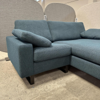 COR - Ecksofa Conseta Stoff 8195 Petrol Blau Gestell Metallkufen Schwarzbraun - 6