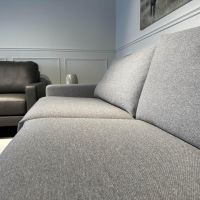 Violetta - Sofa Gesa Stoff 11 Gavani 83 Grau Schwebefuß Eric H 14 cm Schwarz Matt - 4