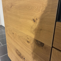 Voglauer - Sideboard Vcuben Wildeiche Rustico Schwarz Gestell Metall Anthrazit - 10