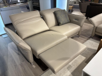 Erpo - Garnitur Avantgarde 965 Leder 43.210 Pearl Beige 2 Sofas 2 Kissen - 2