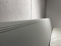 Team 7 - Bett Nox Wildeiche Weißöl Kopfteil Leder 71667 Hellgrau Inklusive Nachkästchen Und Matratzen - 2