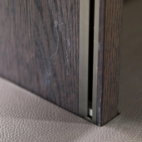 Molteni & C - Wandelement 505 Eiche Grau Lack Anthrazit Ecoskin Grau - 9