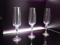 Hülsta - 2er Set Vitrine Fonis Lack Aubergine Violett Gestell Chrom Glänzend - 4