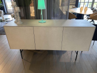 Kettnaker - Sideboard Soma Beton Grau Innen Lack Schwarz Matt Gestell Metall Schwarz - 2