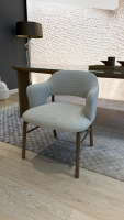 Flexform - Stuhl Alma Beige Mit Nussbaum Gestell - 3