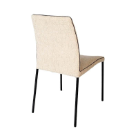 Christine Kröncke - 5er Set Stuhl Jaro 100 Stoff Frozen Harmony Beige Gestell Vierfuß Schwarz - 2