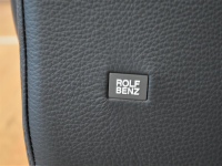 Rolf Benz - Sofa Cara SB168 Leder 38.109 Graublau Kufe Glanzchrom mit Beinauflage - 12