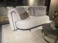 De Sede - Sofa DS 888 Collina Leder Sabbia Und Noce Beige Grau Kufen Schwarz Seidenmatt Beschichtet - 2