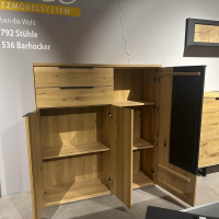 Wöstmann - Highboard Cortona Wildeiche Massiv Soft Gebürstet Inkl. Beleuchtung - 3