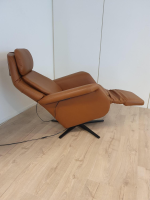 Stressless - Sessel Sam Power Leder Paloma Copper Braun Gestell Sirius Metall Schwarz Matt Mit Elektrischer Verstellung - 2