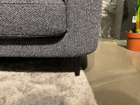 Rolf Benz - Rolf Benz Ecksofa Kumo Stoff 24 415 Graublau Füße Aluminium Glatt Verkehrsschwarz Matt Pulverbeschichtet Inklusive Kissen - 3