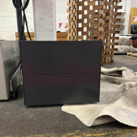 Interlübke - Nachttisch Nr. 1 Mattlack M21 Anthrazit - 5