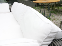 DEDON - Outdoor Sofa 3 Sitzer Paros Farbe Silt Mit Kissenset Dry+ Plush Farben Linen Off White Inklusive Rolle - 4